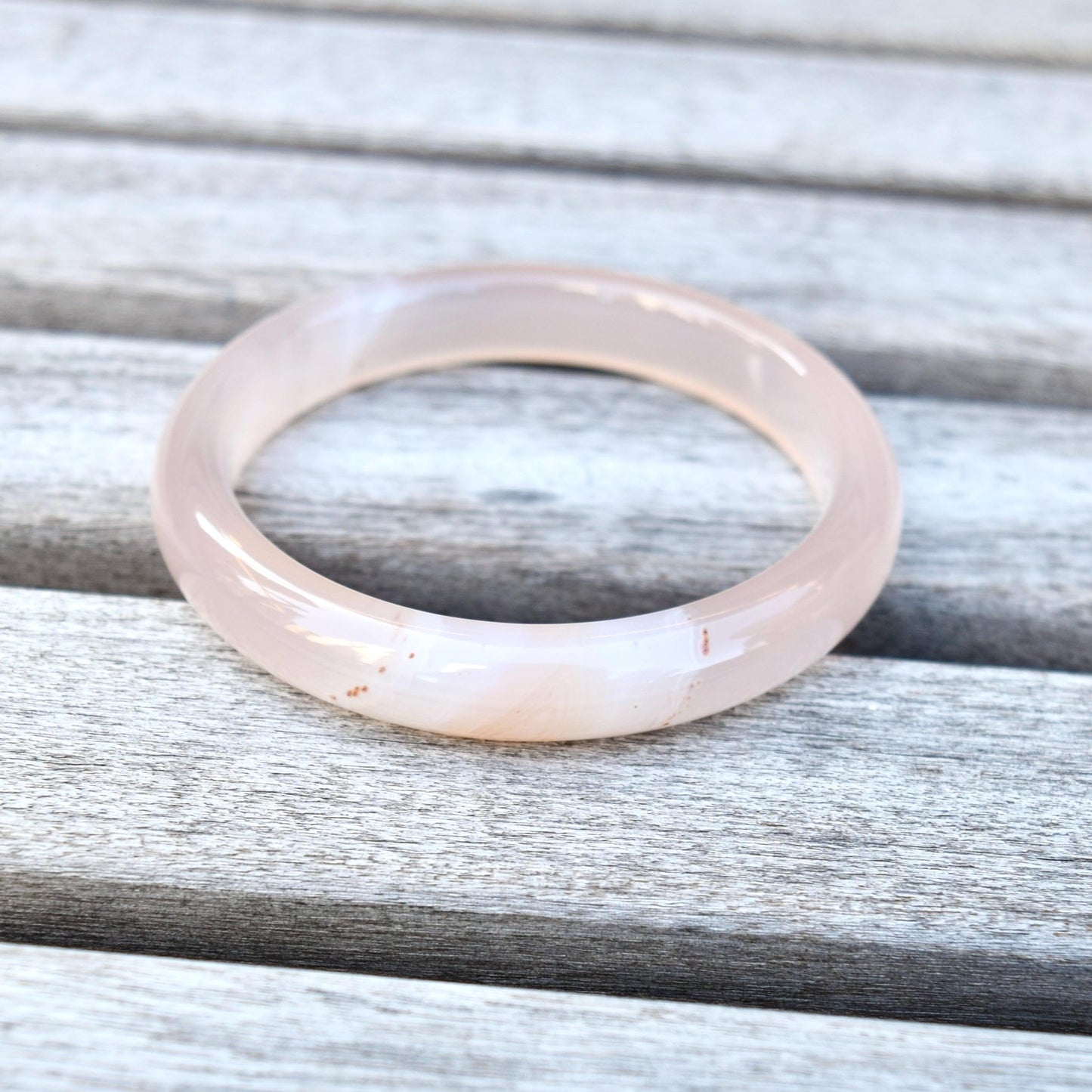 58.2 mm Orange Agate Bangle