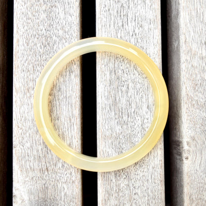 56.4 mm Yellow Agate Bangle