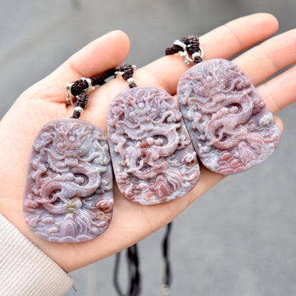 Purple Dragon Necklace - Ocean Jasper