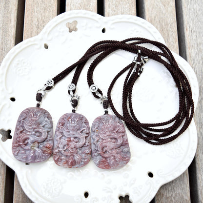 Purple Dragon Necklace - Ocean Jasper