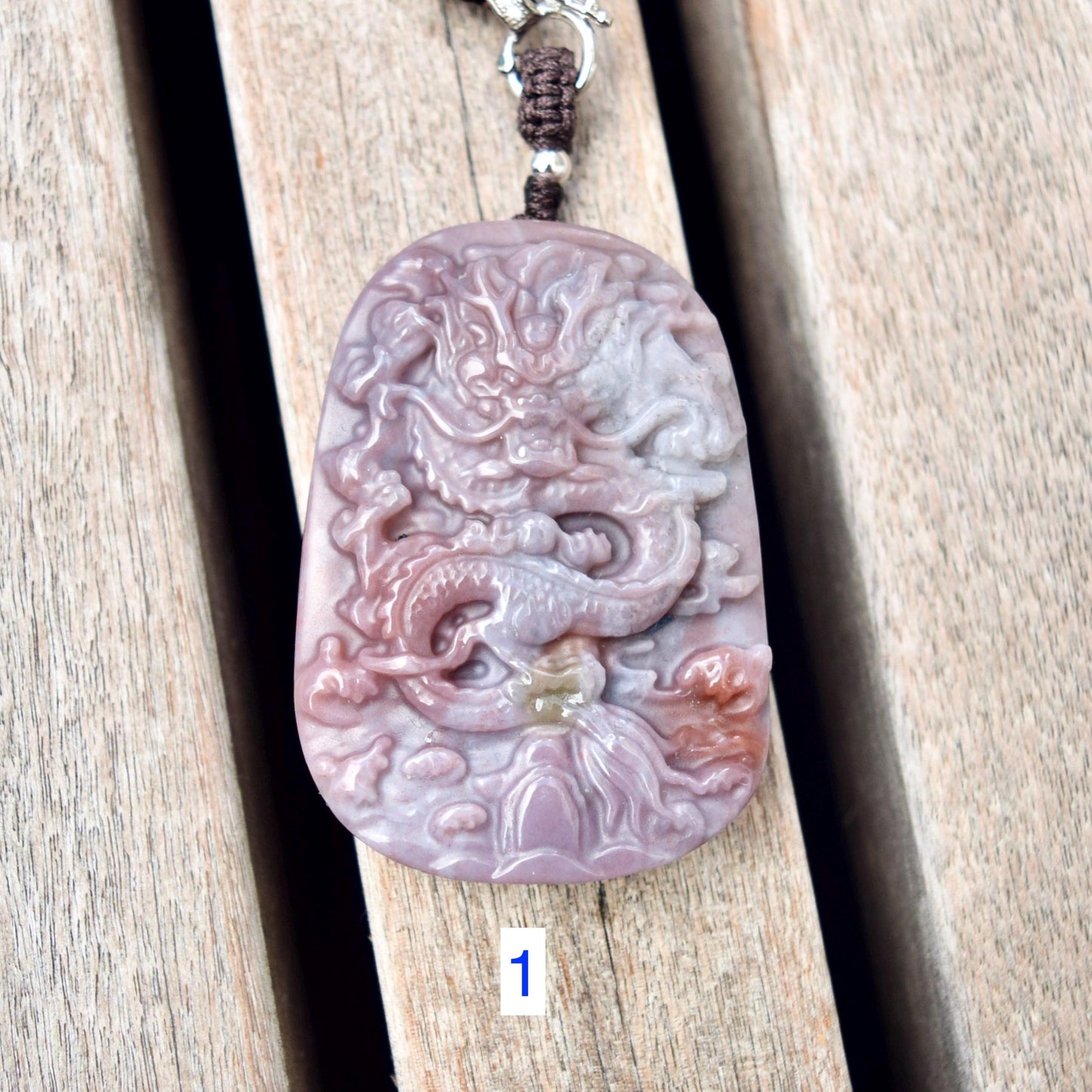 Purple Dragon Necklace - Ocean Jasper