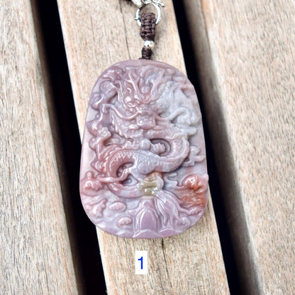 Purple Dragon Necklace - Ocean Jasper