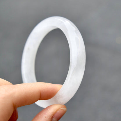 55.9 mm White Clear Quartz Bangle Bracelet - Natural Crystal Bracelet