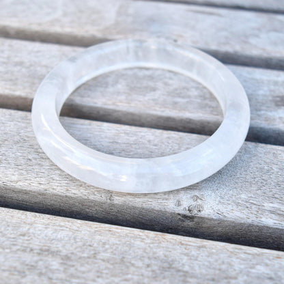 61.5 mm Clear Quartz Bangle Bracelet