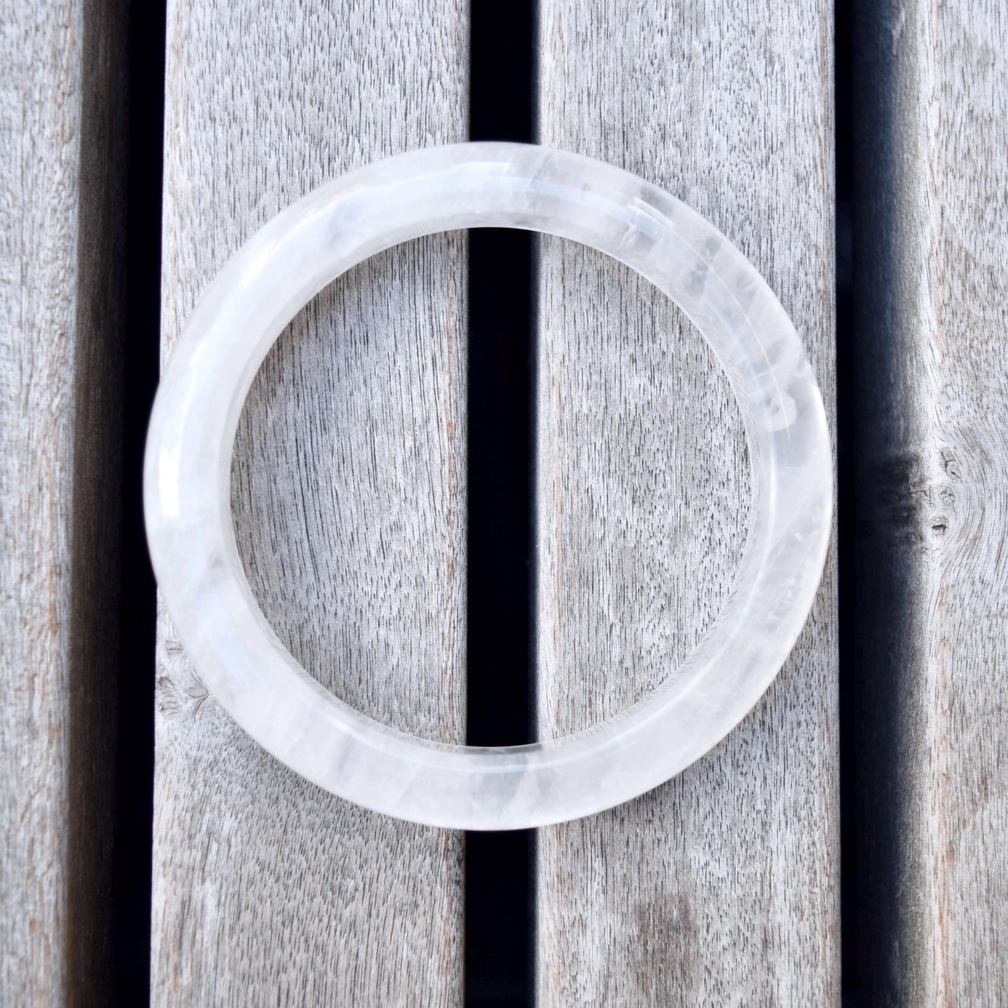 61.5 mm Clear Quartz Bangle Bracelet