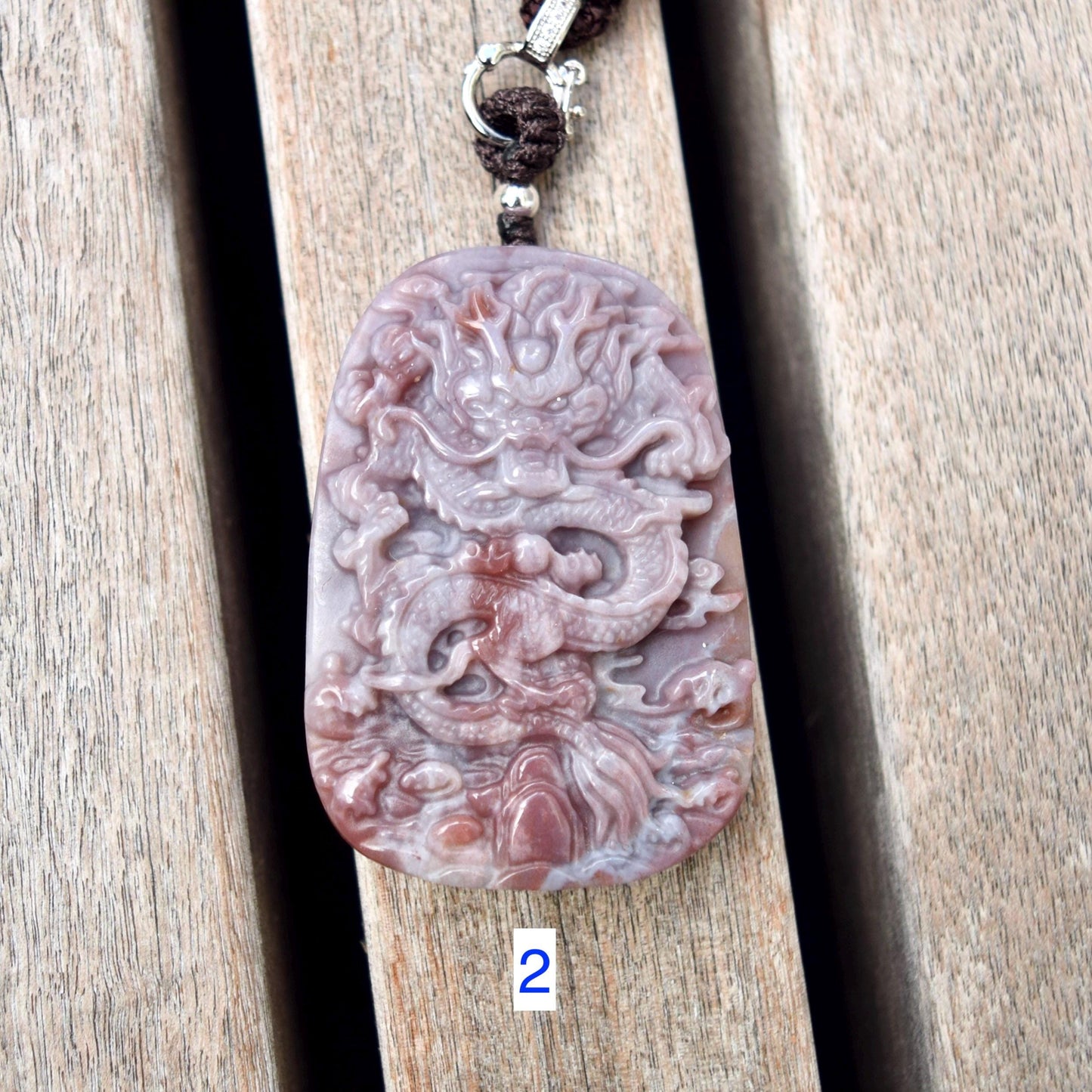 Purple Dragon Necklace - Ocean Jasper