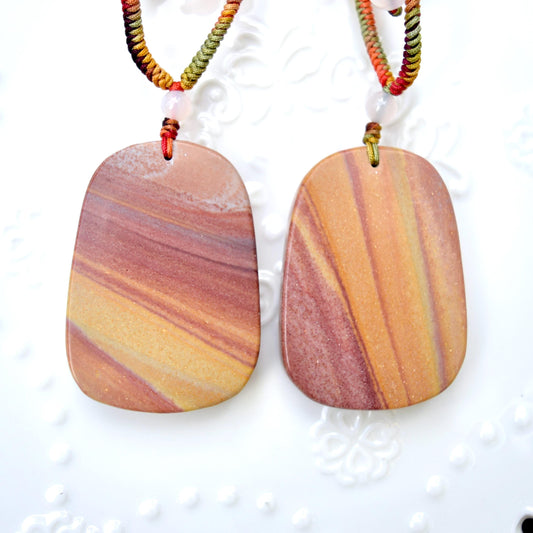 Colorful Dragon Rope Necklace - Quartz Jade