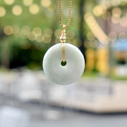 Jadeite Peace Buckle Necklace - Jade jewelry
