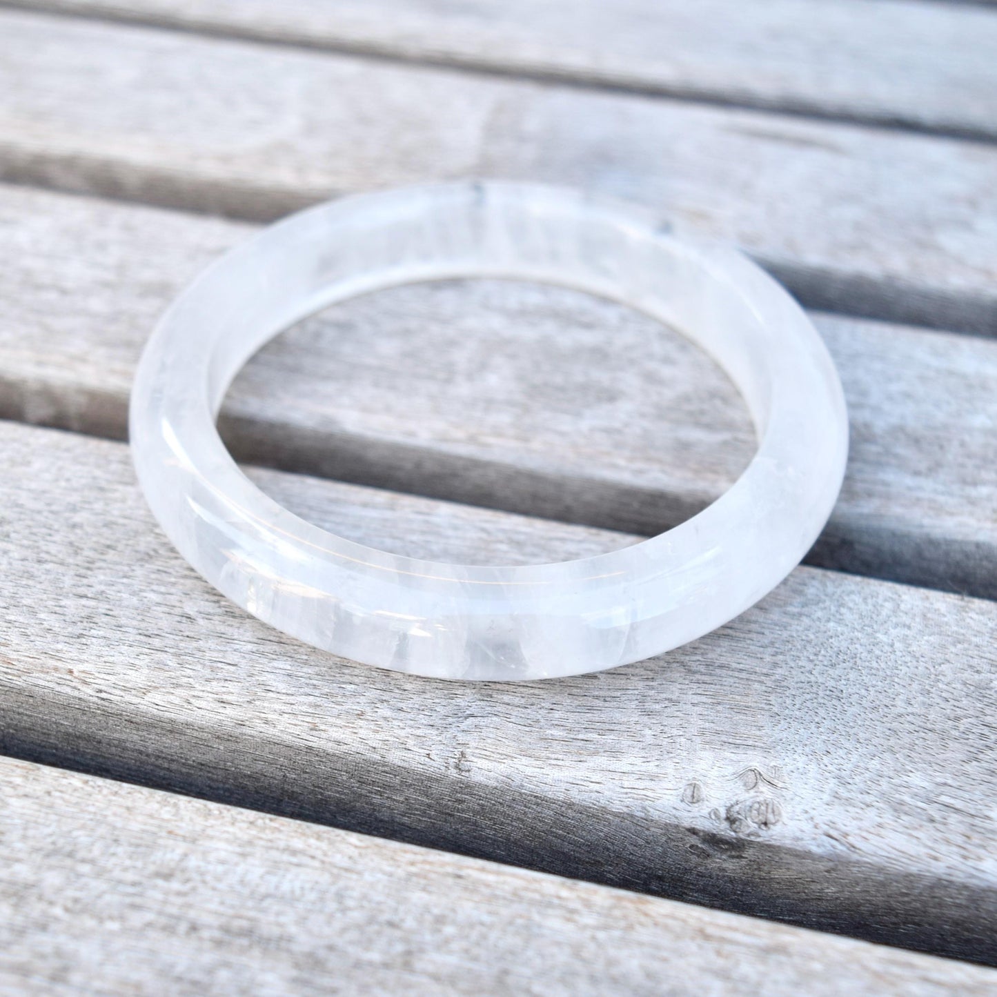 61.5 mm Clear Quartz Bangle Bracelet