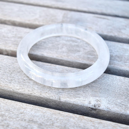 61.5 mm Clear Quartz Bangle Bracelet