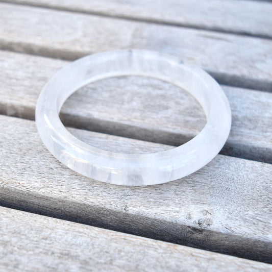 61.5 mm Clear Quartz Bangle Bracelet