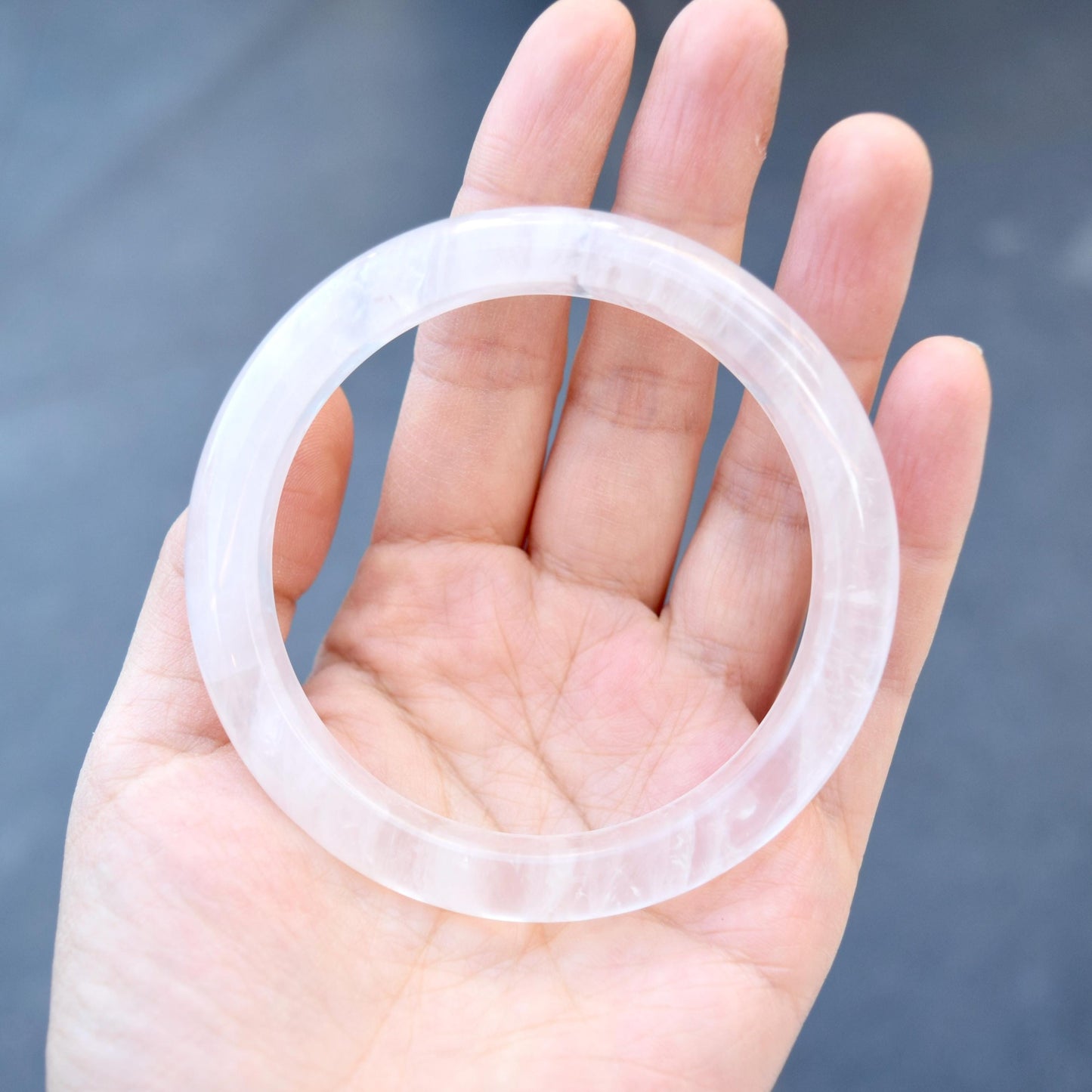 61.5 mm Clear Quartz Bangle Bracelet