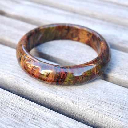 59.3 mm Pietersite Bangle - Yellow Stone