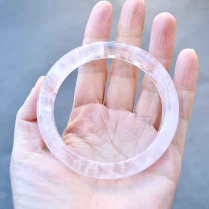 61.9 mm Rose Quartz Bangle