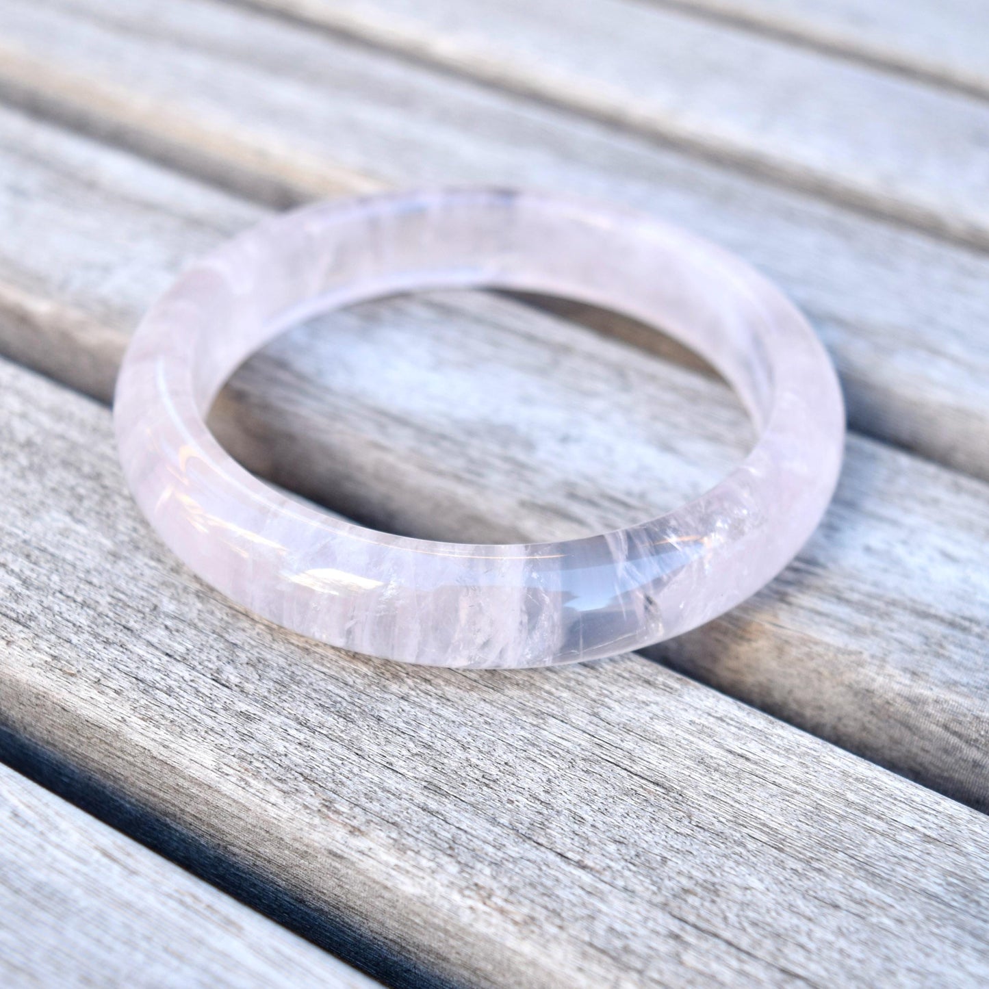 61.9 mm Rose Quartz Bangle