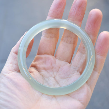 60.5 mm Agate Bangle - Green