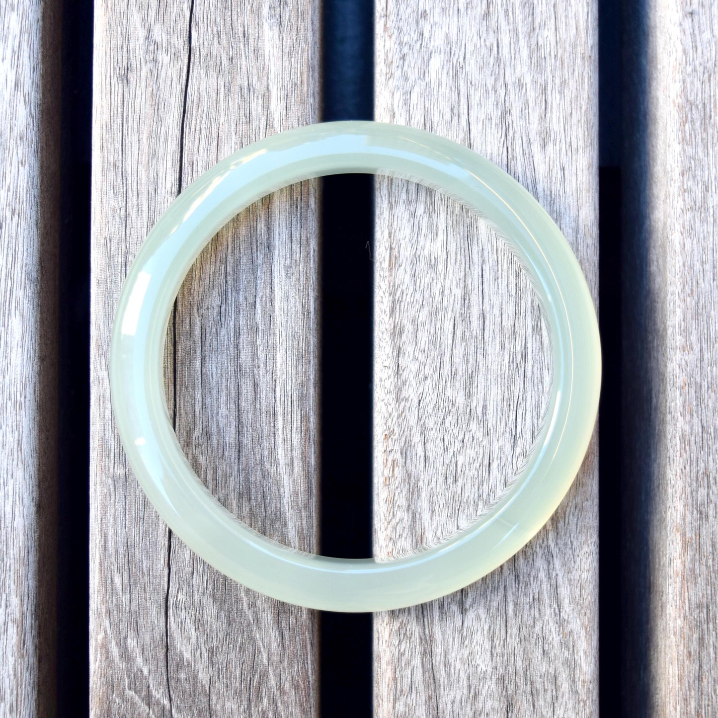 60.5 mm Agate Bangle - Green