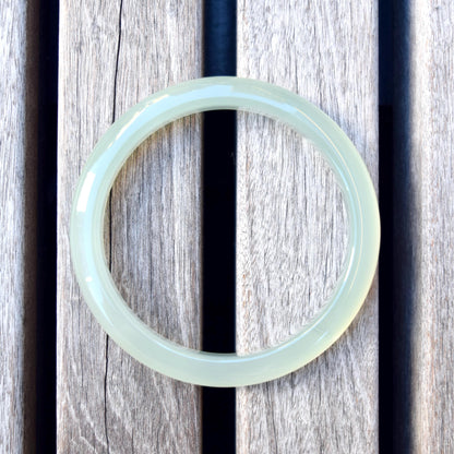 60.5 mm Agate Bangle - Green