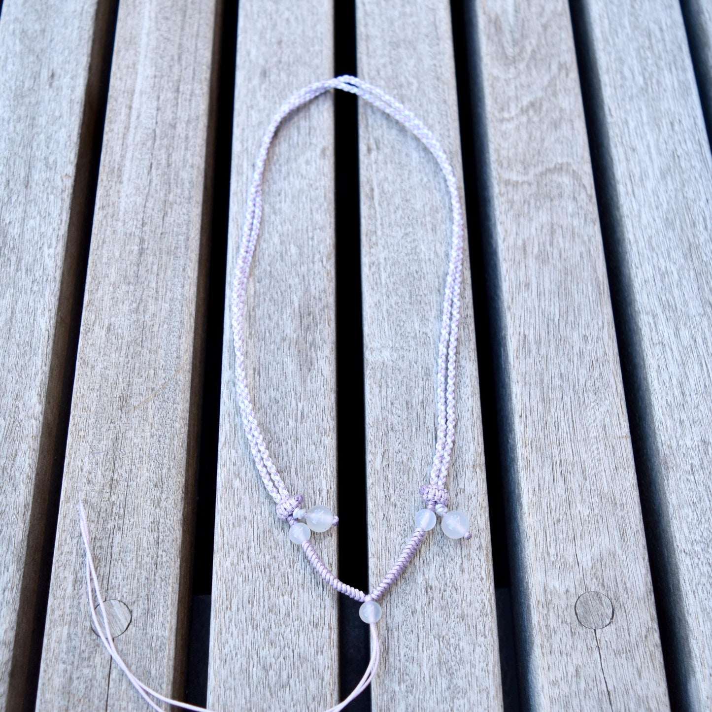 Two Tone Braided Rope Necklace - Colorful Lucky Cords