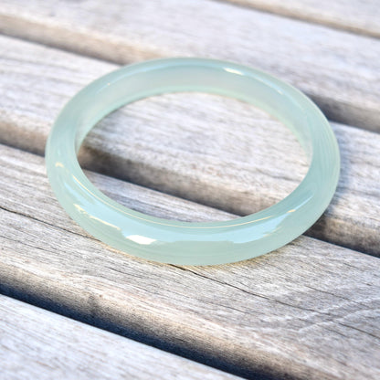 60.5 mm Agate Bangle - Green
