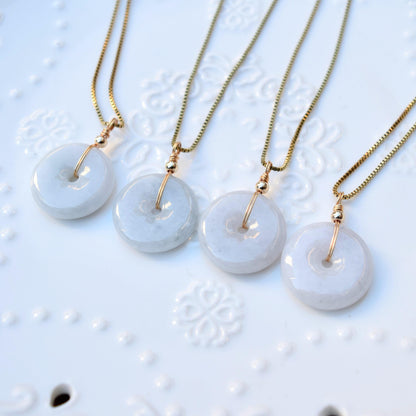 Jadeite Peace Buckle Necklace - Jade jewelry