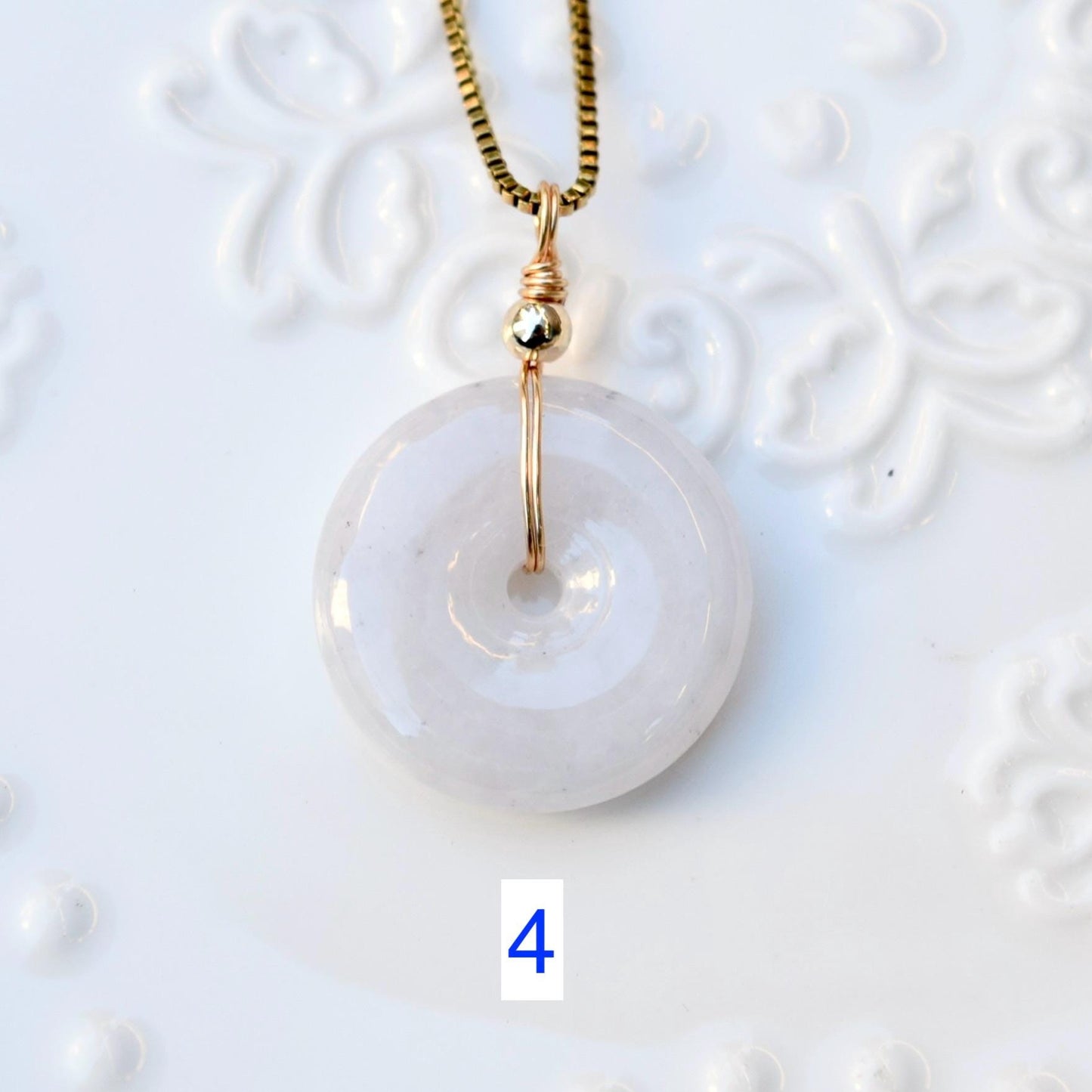 Jadeite Peace Buckle Necklace - Jade jewelry