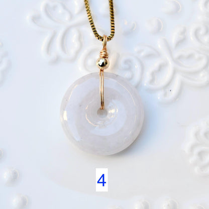 Jadeite Peace Buckle Necklace - Jade jewelry