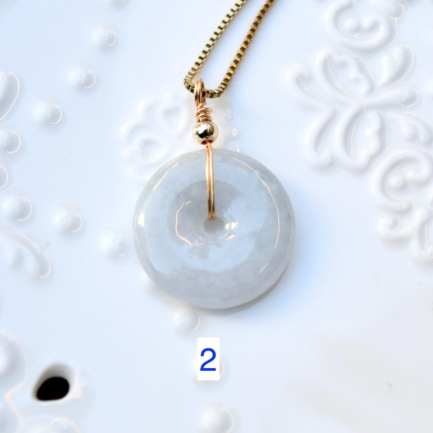 Jadeite Peace Buckle Necklace - Jade jewelry