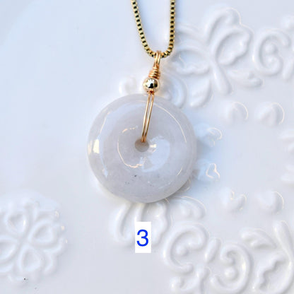 Jadeite Peace Buckle Necklace - Jade jewelry