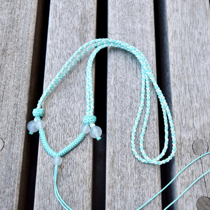 Two Tone Braided Rope Necklace - Colorful Lucky Cords