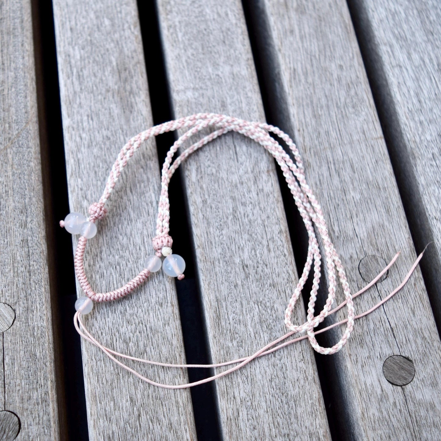 Two Tone Braided Rope Necklace - Colorful Lucky Cords