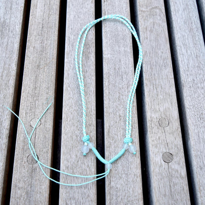 Two Tone Braided Rope Necklace - Colorful Lucky Cords