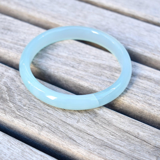 58.6mm Agate Bangle - Blue