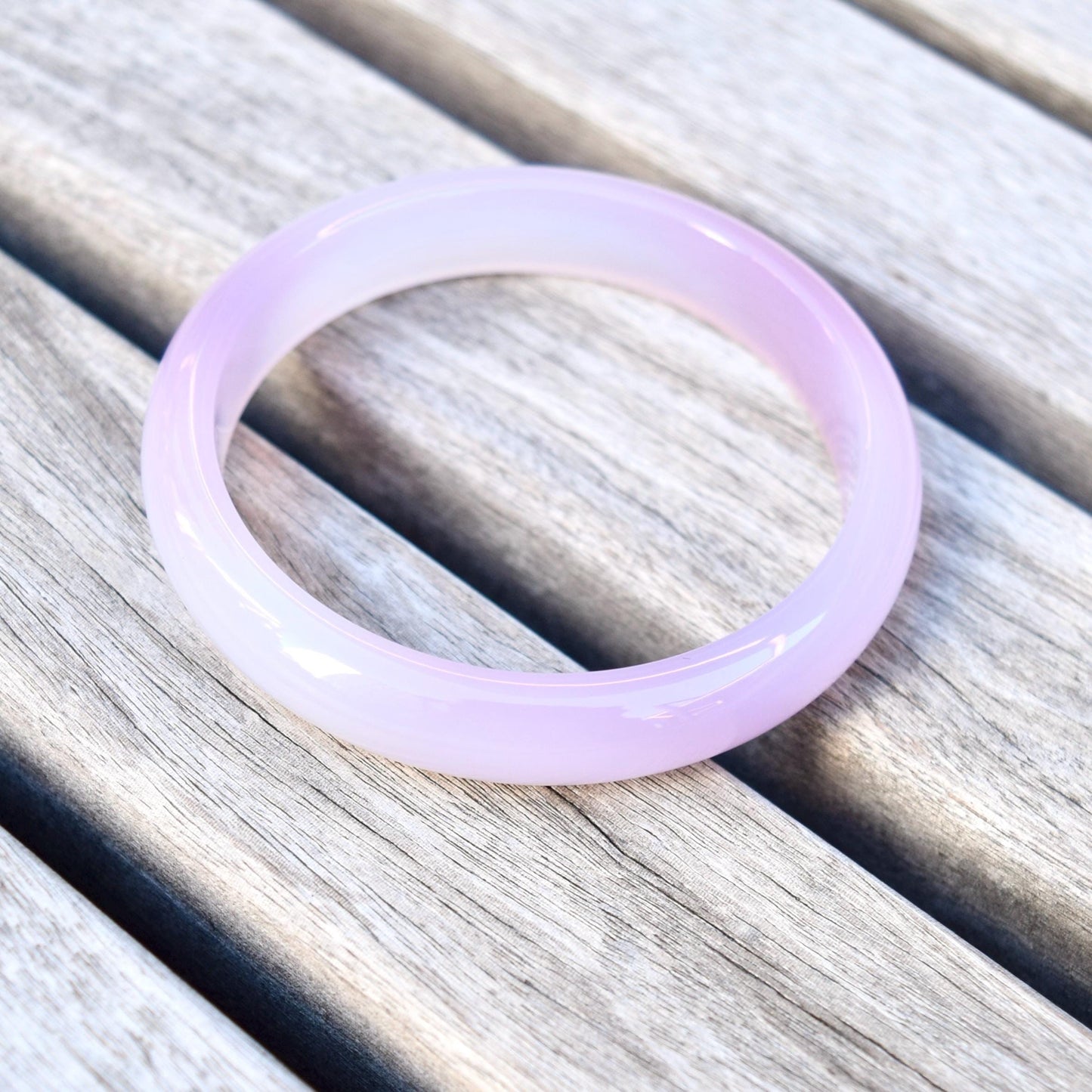 55.9 mm Agate Bangle - Pink
