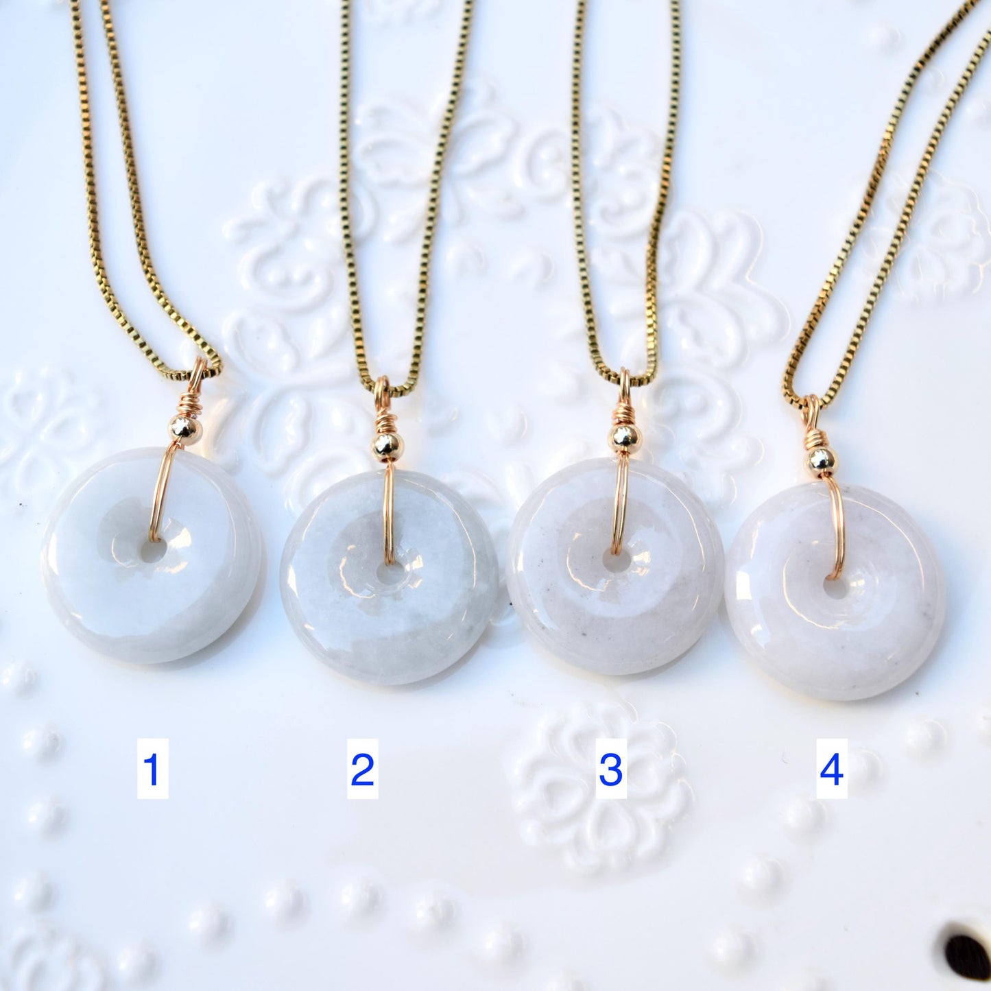 Jadeite Peace Buckle Necklace - Jade jewelry