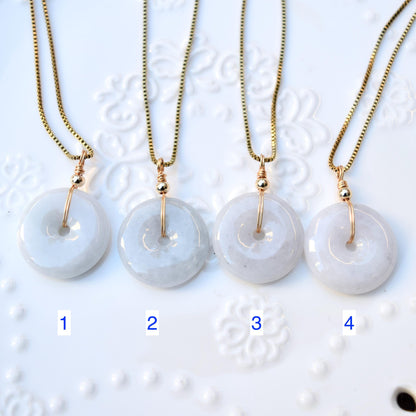 Jadeite Peace Buckle Necklace - Jade jewelry