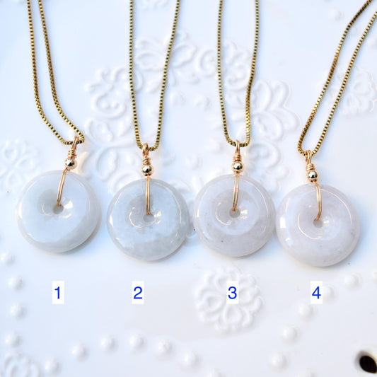 Jadeite Peace Buckle Necklace - Jade jewelry