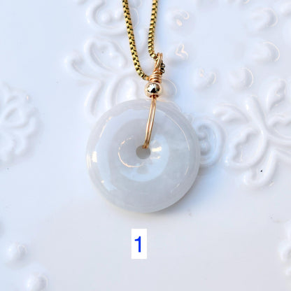 Jadeite Peace Buckle Necklace - Jade jewelry