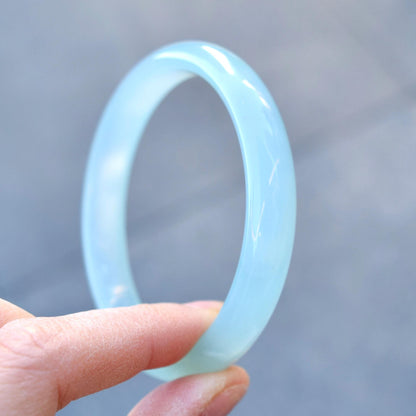 58.6mm Agate Bangle - Blue