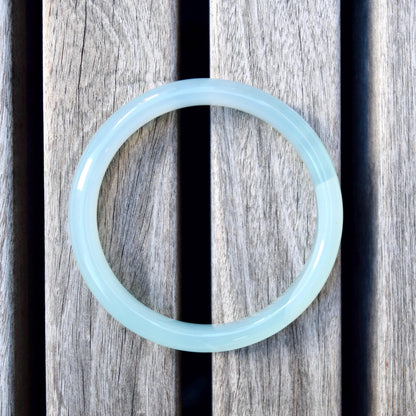 58.6mm Agate Bangle - Blue